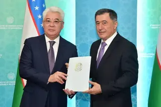 Vladimir Norov receives the newly appointed Ambassador of Kazakhstan
