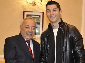 Real Madrid’s Cristiano Ronaldo arrives in Tashkent