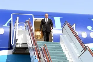 President of the Republic of Azerbaijan arrives in Samarkand