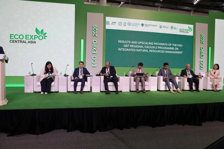 В рамках ECO EXPO Central Asia 2026 представлены результаты региональной программы FAO-GEF CACILM2 по устойчивому управлению природными ресурсами