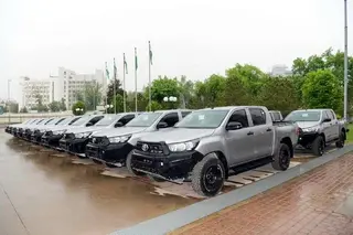 United States presents equipment to Uzbek border troops
