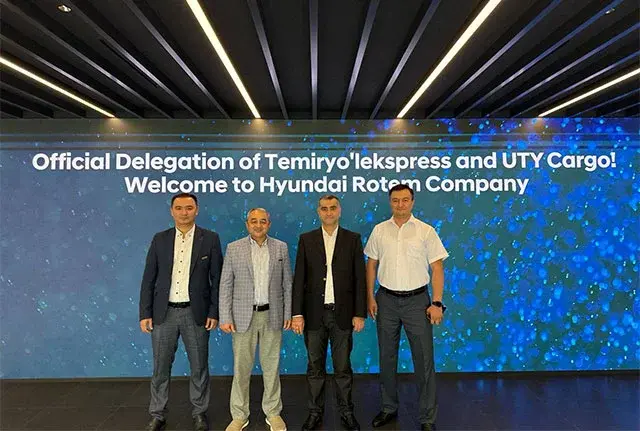 «Temiryoʻlkargo» делегацияси Hyundai Rotem'га ташриф буюрди: етказиб бериш ва логистика тафсилотлари муҳокама қилинди