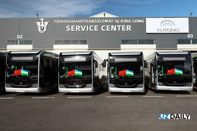 Toshkentga 240 ta yangi shahar avtobusi olib kelinadi