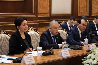 Chairperson of the Senate meets with representatives of the board of the Interstate Fund for Humanitarian Cooperation of the CIS countries