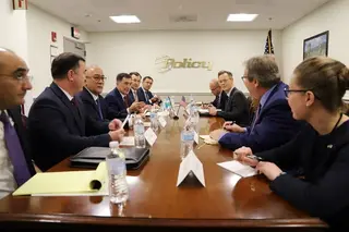Vladimir Norov holds talks with US Deputy Secretary of Defense
