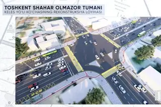 Road repair work starts on Keles Yuli street in Almazar district