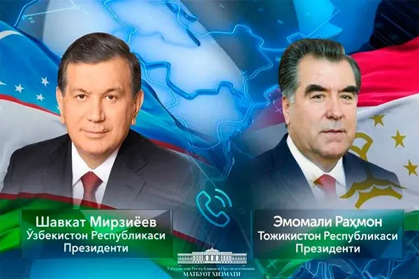 Президенты Узбекистана и Таджикистана провели телефонный разговор