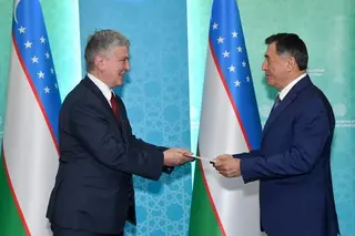 Vladimir Norov receives the newly appointed Ambassador of Montenegro to Uzbekistan