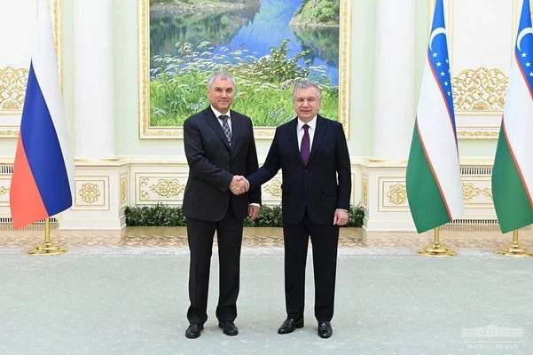 President of Uzbekistan meets with the Chairman of the State Duma of Russia