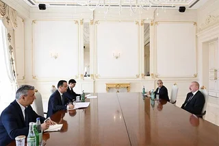 Президент Азербайджана встретился с министром инвестиций, промышленности и торговли Узбекистана