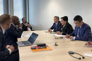Speaker of the Senate meets with the newly elected Director General of the International Labor Organization