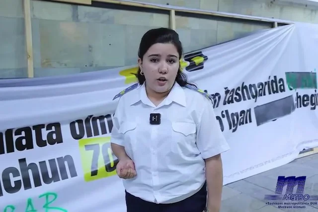 Метро Ташкента демонтировало баннеры Uklon после PR-акции