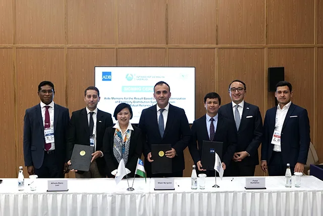 O'zbekiston va ADB elektr taqsimlash tarmoqlarini modernizatsiya qilish bo'yicha 200 mln dollar miqdorida shartnoma imzoladi