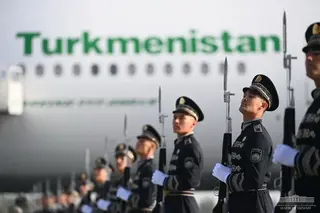 President of Turkmenistan arrives in Samarkand