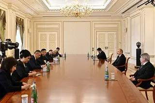 Speaker of the Legislative Chamber of the Oliy Majlis met with the President of Azerbaijan