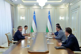 Foreign Minister of Uzbekistan receives the copies of credentials from the Ambassador of Germany