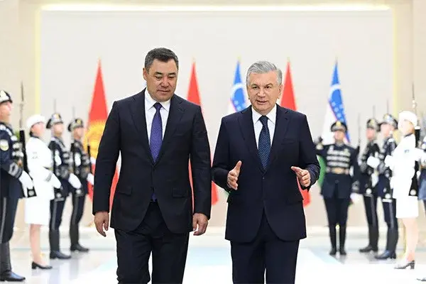 Қирғизистон Президентини тантанали кутиб олиш маросими бўлди