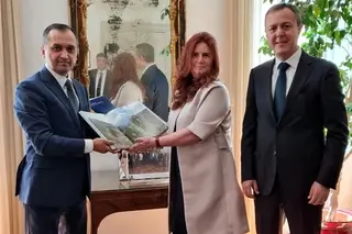 Gayrat Fozilov holds a meeting with the diplomatic adviser to the President of Italy