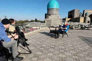 The film crew of the TV channel "Russia-24" arrived in Samarkand