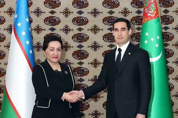 A delegation of the Oliy Majlis of Uzbekistan meets with the President of Turkmenistan