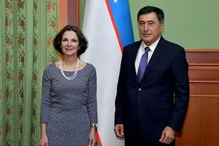 Vladimir Norov receives the Ambassador of France