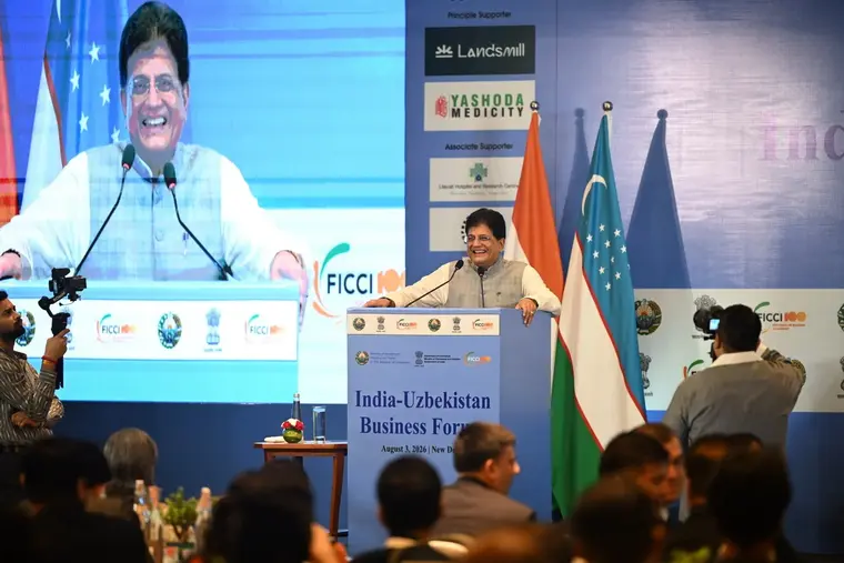 Goyal Calls to Double India-Uzbekistan Bilateral Trade