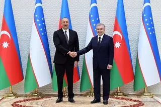 A solemn meeting of Azerbaijan’s President takes place in Tashkent