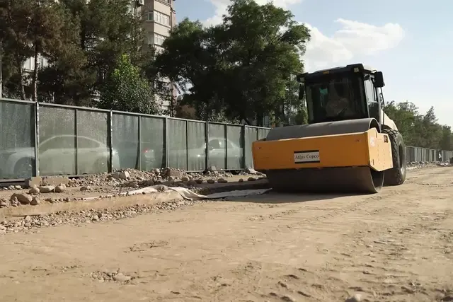 В Ташкенте завершается строительство 1,2-километрового участка BRT