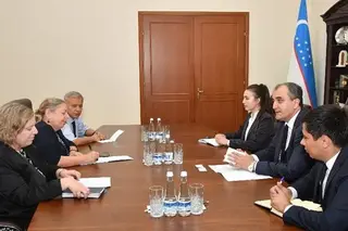 Negotiations take place at the Uzbek Foreign Ministry with the head of MASHAV