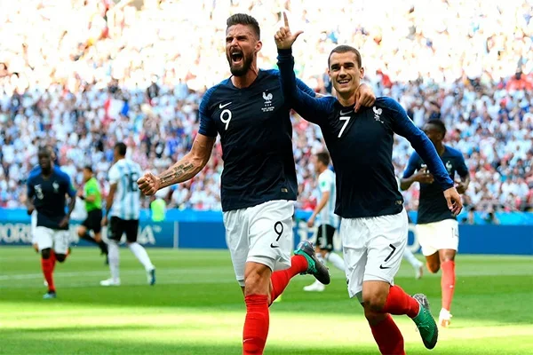 Mbappe double helps France beat Argentina