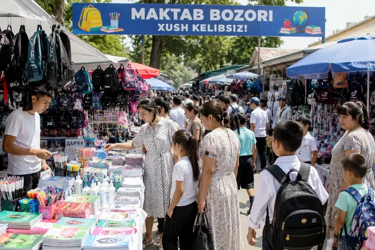 В Ташкенте открылись «Школьные базары» перед 1 сентября