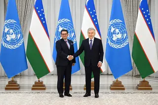 Mirziyoyev Meets UN General Assembly President in Tashkent