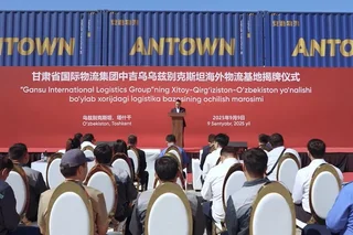 Ўзбекистондан Хитойга Қошғар орқали илк контейнер поезди жўнатилди