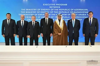 Президенты Узбекистана, Азербайджана и Казахстана дали старт проекту развития и передачи «зеленой» энергии