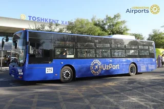 Free inter-terminal shuttle bus launched at Tashkent airport