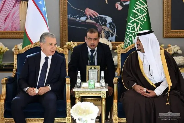 President of Uzbekistan arrives in Riyadh