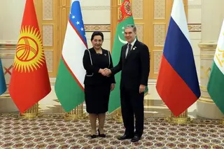 The delegation of the Oliy Majlis of Uzbekistan holds a meeting with the Chairman of the Halk Maslakhaty Milli Gengesh of Turkmenistan