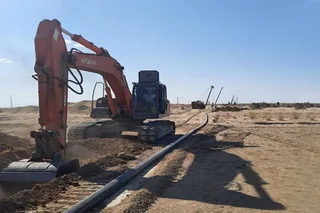 A new gas pipeline was built and put into operation in the Tegirmon group of fields