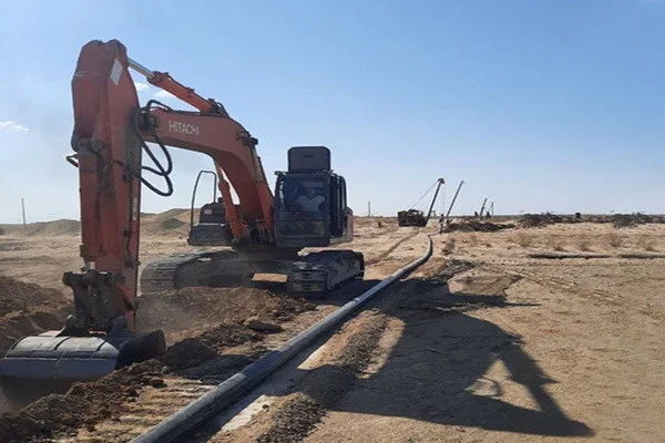 A new gas pipeline was built and put into operation in the Tegirmon group of fields