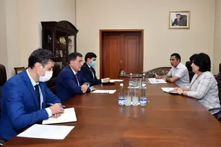Vladimir Norov meets with the Deputy Minister of Higher and Secondary Specialized Education of the Republic of Uzbekistan on the development of vocational education