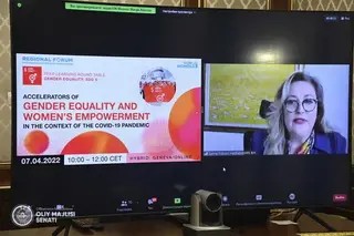 Issues of gender equality and empowerment of women discussed in the context of the COVID-19 pandemic
