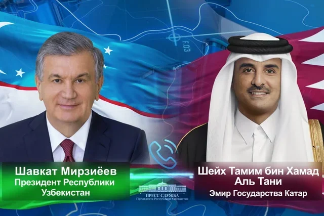 O‘zbekiston va Qatar yetakchilari telefon orqali muloqot qildilar
