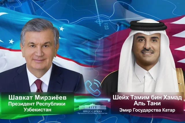 Ўзбекистон ва Қатар етакчилари телефон орқали мулоқот қилдилар