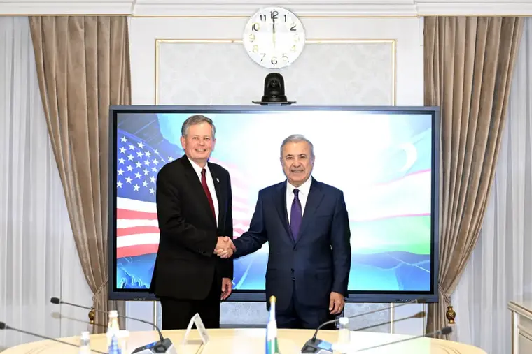 Sodiq Safoev, Steve Daines Discuss Uzbekistan-US Ties