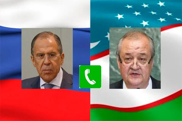Главы МИД Узбекистана и РФ провели телефонный разговор