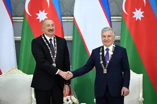 Mirziyoyev, Aliyev receive top state orders
