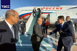 Михаил Мишустин прибыл в Узбекистан с официальным визитом