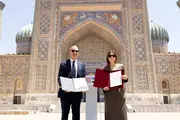 США и Узбекистан завершили этап реставрации медресе Шердор в Самарканде