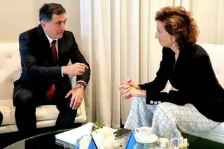 Vladimir Norov holds a meeting with the Director General of UNESCO