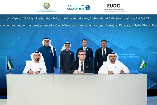 Masdar and EUDC to explore development of gigascale 24/7 renewable energy project in Uzbekistan